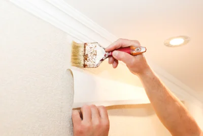 Pose de papier peint à Vellèches — revêtements muraux et toiles de verre